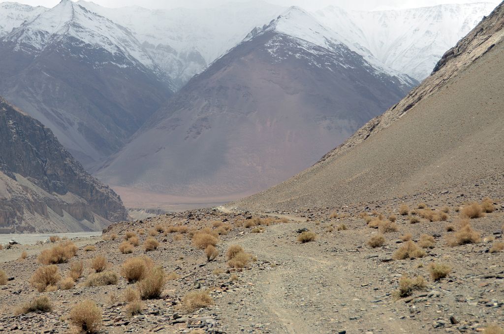 06 The Trail From Yilik Village Is A Dirt Road On The Beginning Of Trek To K2 North Face In China